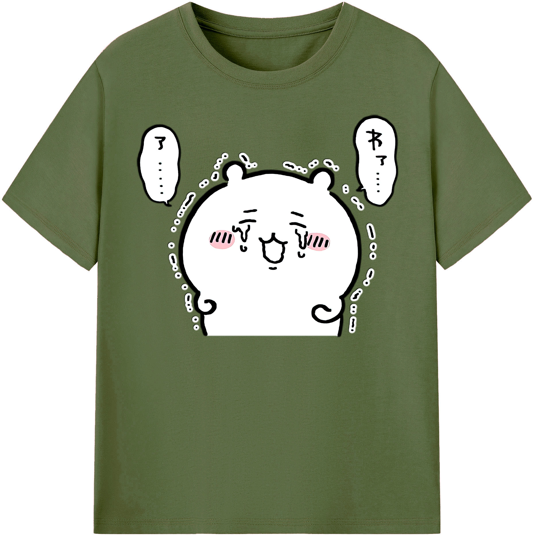 （画像用） ちいかわ ちいかわ Chii-kawa chiikawa 綿100％半袖Tシャツ（フロントプリント）